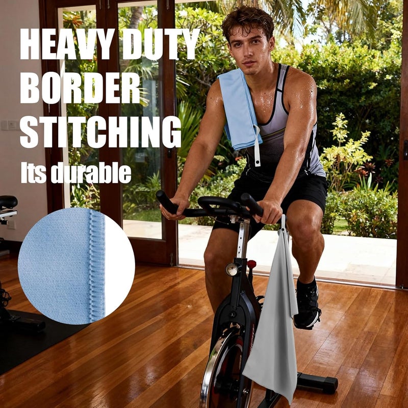 CASITE Microfiber Gym Towels - 5 Pack Highly Absorbent & Quick-Drying Sports Sweat Towels for Men & Women, Stays Fresh, Perfect for Workout, Yoga, Running, Fitness, Tennis, Swimming and Travel - Image 5